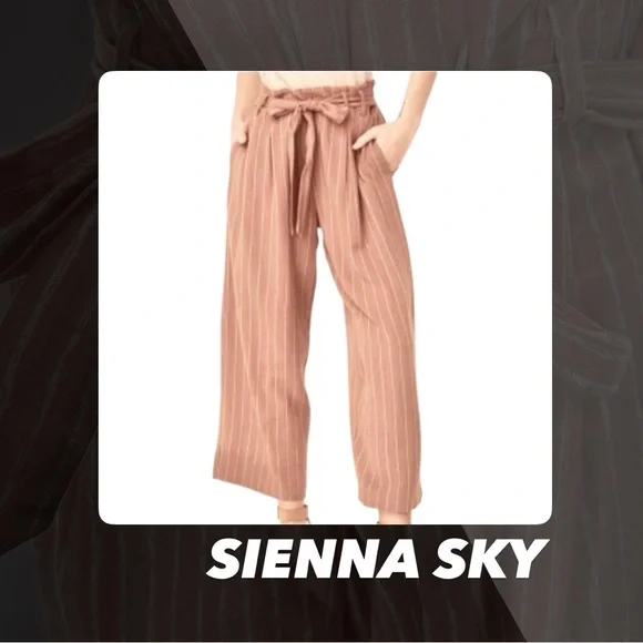NWOT Sienna Sky Striped Pants - Picture 1 of 9